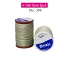 Oyalı 4 Kat Suni İpek İplik İğne Oyası Boncuk İpi Tığ Oyası No:599