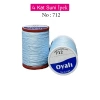 Oyalı 4 Kat Suni İpek İplik İğne Oyası Boncuk İpi Tığ Oyası No:712