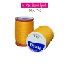 Oyalı 4 Kat Suni İpek İplik İğne Oyası Boncuk İpi Tığ Oyası No:743