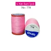 Oyalı 4 Kat Suni İpek İplik İğne Oyası Boncuk İpi Tığ Oyası No:778