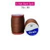 Oyalı 4 Kat Suni İpek İplik İğne Oyası Boncuk İpi Tığ Oyası No:80