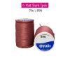 Oyalı 4 Kat Suni İpek İplik İğne Oyası Boncuk İpi Tığ Oyası No:896