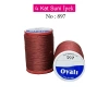 Oyalı 4 Kat Suni İpek İplik İğne Oyası Boncuk İpi Tığ Oyası No:897