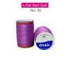 Oyalı 4 Kat Suni İpek İplik İğne Oyası Boncuk İpi Tığ Oyası No:92