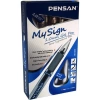 Pensan 6030 My Sign Jel Roller Kalem 1,0 Mm Imza Kalemi Mavi (12 Li Paket)