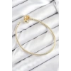Pirinç Charm Topcuk Model Gold Renk Kadın Bileklik