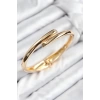 Pirinç Kesik Model Gold Renk Kadın Kelepçe