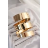 Pirinç Sarmal Gold Renk Kadın Pazu Bileklik