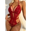 Şık Kırmızı Dantelli Babydoll Gecelik TM1302