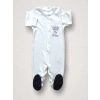 Süper Prens Nakışlı %100 Cotton Antibakteriyel 10lu Zıbın Takımı Hastane Çıkışı
