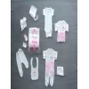 Taçlı Prensesim Nakışlı %100 Cotton Antibakteriyel 10lu Zıbın Takımı Hastane Çıkışı