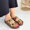 Tanta Leopar Süet Tokalı Terlik