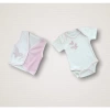 Uçan Kelebekler Nakışlı %100 Cotton Antibakteriyel 10lu Zıbın Takımı Hastane Çıkışı