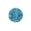 Uzun Boru Kesme Boncuk Çap 2mm Uzunluk 10 mm - 60 Gram - Açık Mavi Beyaz - BNC279