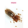 Uzun Boru Kesme Boncuk Çap 2mm Uzunluk 10 mm - 60 Gram - Şeffaf Kahverengi - BNC285