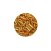 Uzun Boru Kesme Boncuk Çap 2mm Uzunluk 10 mm - 60 Gram - Yeşil Turuncu - BNC300