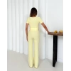 V aksesuarlı ottoman takım sarı s255850