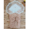 Yenidoğan Papatya Desenli Trilüks Unisex Kundak Bebek Battaniyesi
