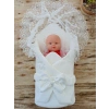 Yenidoğan Sahra Lucky Baby Nakışlı Kundak Bebek Battaniyesi