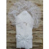 Yenidoğan Sahra Taç Lucky Baby Nakışlı Kumru Kundak Bebek Battaniyesi