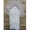 Yenidoğan Sahra Taç Lucky Baby Nakışlı Kumru Kundak Bebek Battaniyesi