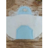 Yenidoğan Topçikli Gül Bahçesi Tül Örtülü Kız Erkek Bebek Klasik Kundak Bebek Battaniyesi