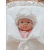 Yenidoğan Ultralüks Fermuarlı Ve Cepli Lucky Baby Nakışlı Bebek Battaniyesi Kundak