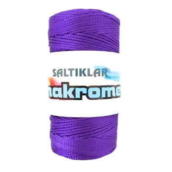 1 Adet Polyester Makrome İpi 4250 Mor 100 gr