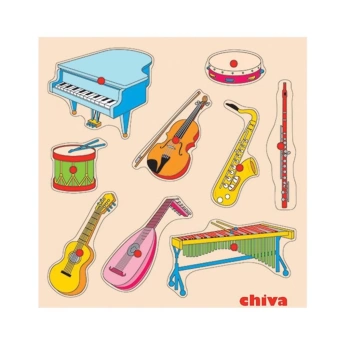 Nessiworld 1004-CS Chiva, Müzik Aletleri Ahşap Puzzle