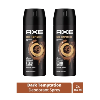 2 Adet Axe Dark Temptatıon Bay Parfüm Kofre 150 ml