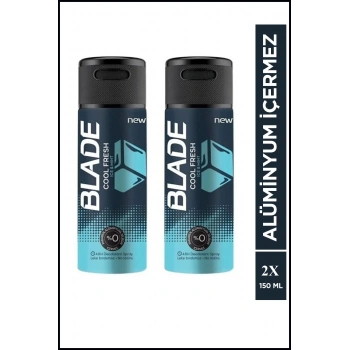 2 Adet Blade Cool Fresh Erkek Deodorant 150 Ml Hızlı Kurur Leke Bırakmaz