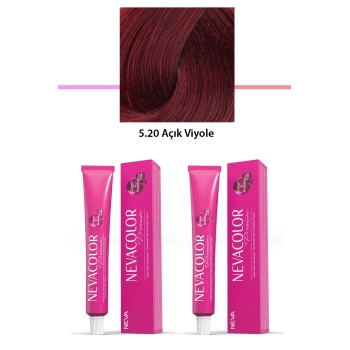 2 li Set Premium 5.20 Açık Viyole - Kalıcı Krem Saç Boyası 2 X 50 g Tüp
