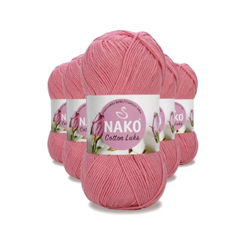 5 Adet Cotton Lüks Yelek Tunik Kazak Bluz Hırka İpi Yünü Gül Pembe 97551