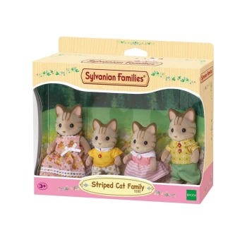 Nessiworld 5180 Sylvanian Families, Çizgili Kedi Ailesi, +3 yaş
