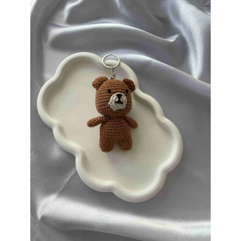 Amigurumi Anahtarlık  El Yapımı Ayıcık 10 cm