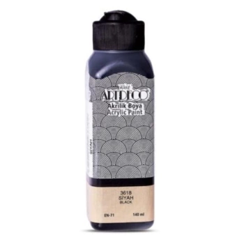 Artdeco Akrilik Boya 140 Ml Siyah