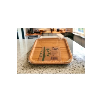 Bambu Kare Tabak 20 * 20 * 1.5 Cm   -KR2020