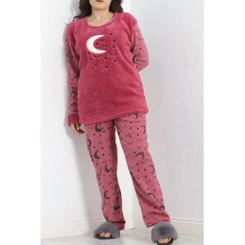 Battal Polar Pijama Takımı Mor - 19199.1048.