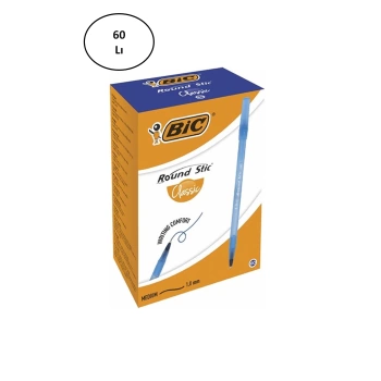 Bic Round Stic Tükenmez Kalem Mavi 60lı