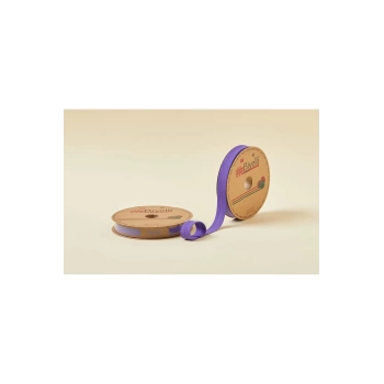 Biye Koton Katlı D22 Mor 2 cm 25 Metre %65 Koton %35 Polyester