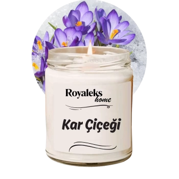 Doğal Özel Seri Kokulu Dekoratif Kavanoz Mum 210 cc - Kar Çiçeği - RYL