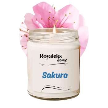 Doğal Özel Seri Kokulu Dekoratif Kavanoz Mum 210 cc - Sakura - RYL