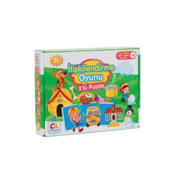 Eğitici Oyun İlişkilendirme Oyunu 42 Parça Puzzle