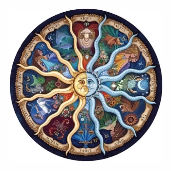 Kanvas Sayılarla Boyama Seti Kasnaklı-çerçeveli Astroloji