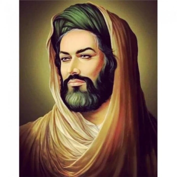 Kanvas Sayılarla Boyama Seti Kasnaklı-çerçeveli Hz. Ali