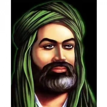 Kanvas Sayılarla Boyama Seti Kasnaklı-çerçeveli Hz. Ali Portre