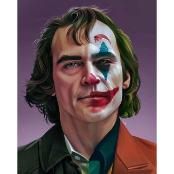 Kanvas Sayılarla Boyama Seti Kasnaklı-çerçeveli Joker 10