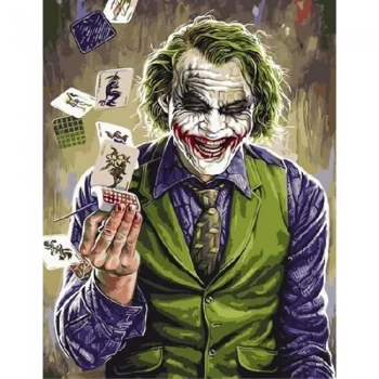 Kanvas Sayılarla Boyama Seti Kasnaklı-çerçeveli Joker