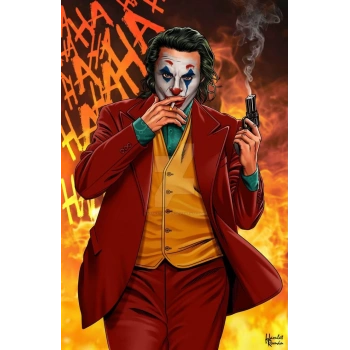 Kanvas Sayılarla Boyama Seti Kasnaklı-çerçeveli Joker 12
