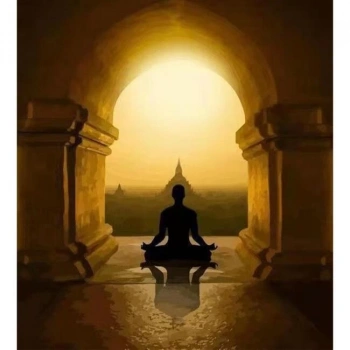Kanvas Sayılarla Boyama Seti Kasnaklı-çerçeveli Meditasyon